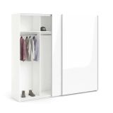 Guardaroba salvaspazio bianco lucido 242x220h cm - Badesse