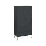 Guardaroba salvaspazio grigio 98x200h cm - Kahina
