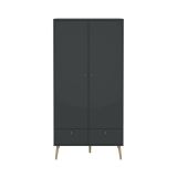 Guardaroba salvaspazio grigio 98x200h cm - Kahina