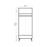 Guardaroba salvaspazio multicolore 80x190h cm - Atomic