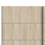 Guardaroba salvaspazio quercia e bianco 242x201h cm - Avelengo