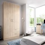 Guardaroba salvaspazio rovere 100x215h cm - Amp