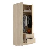 Guardaroba salvaspazio rovere 100x215h cm - Amp