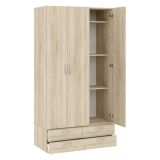 Guardaroba salvaspazio rovere 110x214h cm - Randazzo
