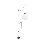 Ideal-Lux - Lampada a sospensione BOA SP1 NERO, 30 x 30 x h55 cm, Nero