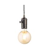 Ideal-Lux - Lampada a sospensione DOC SP1 PIOMBO, 9 x 9 x h34 cm, Nero