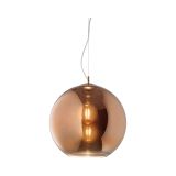Ideal-Lux - Lampada a sospensione NEMO SP1 D20 RAME, 20 x 20 x h43 cm, Rame