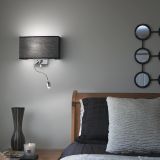 Ideal-Lux - Lampada da parete HOTEL AP2 NERO, 32 x 23 x h11 cm, Nero