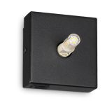 Ideal-Lux - Lampada da parete KID MAP1 NERO, 10 x 10 x h5 cm, Nero