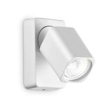 Ideal-Lux - Lampada da parete RUDY AP1 SQUARE BIANCO, 7 x 13 x h9 cm, Bianco