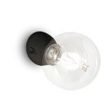 Ideal-Lux - Lampada da parete WINERY AP1 NERO, 8 x 7 x h7 cm, Nero