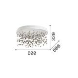 Ideal-Lux - Lampada da soffitto ARMONY PL D60 , 60 x 60 x h32 cm, Bianco