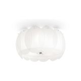 Ideal-Lux - Lampada da soffitto OVALINO PL5, 40 x 40 x h19 cm, Bianco