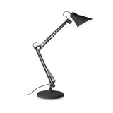 Ideal-Lux - Lampada da tavolo SALLY TL1 TOTAL BLACK, 23 x 36 x h58 cm, Nero