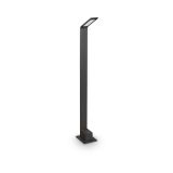 Ideal-Lux - Lampada outdoor AGOS PT H80 4000K NERO, 10 x 15 x h80 cm, Nero