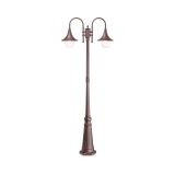Ideal-Lux - Lampada outdoor CIMA PT2 COFFEE, 83 x 25 x h216 cm, Marrone