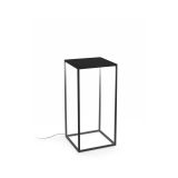 Ideal-Lux - Lampada outdoor IPOTESI PT H73 NERO, 35 x 35 x h73 cm, Bianco
