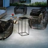 Ideal-Lux - Lampada outdoor IPOTESI PT H73 NERO, 35 x 35 x h73 cm, Bianco