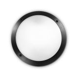 Ideal-Lux - Lampada outdoor POLAR-1 AP1 NERO, Made in Italy, 30 x 30 x h9 cm, Nero