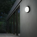 Ideal-Lux - Lampada outdoor POLAR-1 AP1 NERO, Made in Italy, 30 x 30 x h9 cm, Nero
