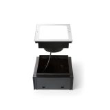 Ideal-Lux - Lampada outdoor TAURUS PT D17 WIDE SQUARE, 25 x 24 x h13 cm, Grigio