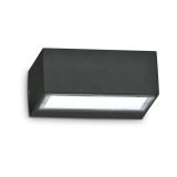 Ideal-Lux - Lampada outdoor TWIN AP1 NERO, 17 x 7 x h12 cm, Nero