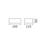 Ideal-Lux - Lampada outdoor TWIN AP1 NERO, 17 x 7 x h12 cm, Nero