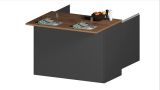 Isola cucina con ante e cassetti 125x90x90h cm antracite e rovere - Analiza
