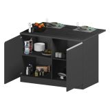 Isola cucina economica 125x90x90h cm antracite e ardesia - Analiza