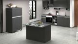 Isola cucina economica 125x90x90h cm antracite e ardesia - Analiza