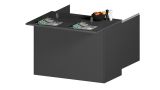 Isola cucina economica 125x90x90h cm antracite e ardesia - Analiza