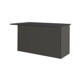 Isola cucina minimal con ante 155x90x90h cm antracite e ardesia - Tartaro