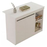 Isola da Cucina Bianco 2 Ripiani 2 Ante 120x60x88h cm, 4 Vani - Corsico