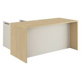Isola da Cucina Marrone Rovere Beige Cashmere 2 Ripiani 4 Vani 170x80x90h cm, 3 Ante Made in Italy - Mapalesi
