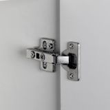 Isola da Cucina Marrone Rovere Bianco Lucido un Ripiano 2 Vani 115x80x90h cm, 2 Ante Made in Italy - Manotere