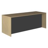 Isola da Cucina Marrone Rovere Nero Antracite 2 Ripiani 4 Vani 225x80x90h cm, 4 Ante Made in Italy - Mapana