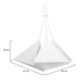 Lampada a Sospensione Bianco, - Busso