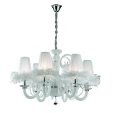 Lampada a Sospensione Bianco Materiale Struttura in Vetro, - Davagna