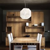 Lampada a Sospensione Bianco Materiale Struttura in Vetro, - Piozzano