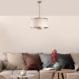 Lampada a Sospensione Bianco oro 942flg1371 Colore Struttura oro - Rovegno