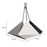 Lampada a Sospensione Grigio, - Rosello
