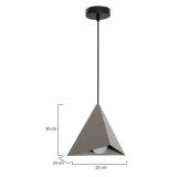 Lampada a Sospensione Grigio, - Siderno