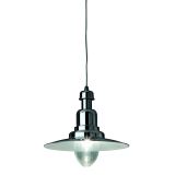 Lampada a sospensione, Lampadario, Luminare sospeso, Lampada a pendente, 40x40h68 cm, Trasparente