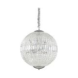 Lampada a sospensione LUXOR SP8, Lampadario, Luminare sospeso, Lampada a pendente, 50x50h75 cm, Cromo
