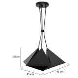 Lampada a Sospensione Nero, - Cento