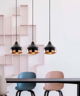 Lampada a Sospensione Nero Marrone Rame 892opv1758 Colore Struttura Marrone - Vernate