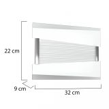 Lampada da Parete Argento, - Loreggia
