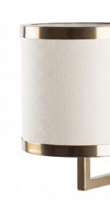 Lampada da Parete Beige oro Attacco e 27 max 40 w Indoor, Colore Struttura oro - Ferriere