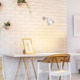 Lampada da Parete Bianco Materiale Aplique in Metallo, - Vigone