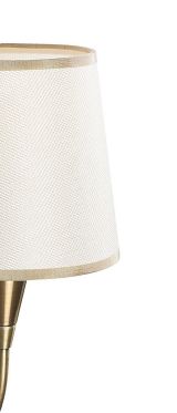 Lampada da Parete Bianco oro Attacco e 27 max 40 w Indoor, Colore Struttura oro - Lucoli